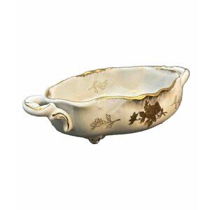 Eisenberg Polzellanfabrik Kalk G M.b.H. Porcelain Handled Candy Bowl 8099 Antiqu